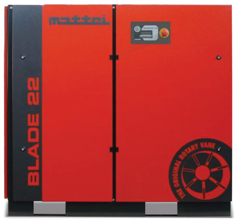 Mattei Blade Series belt drive rotary vane air compressor